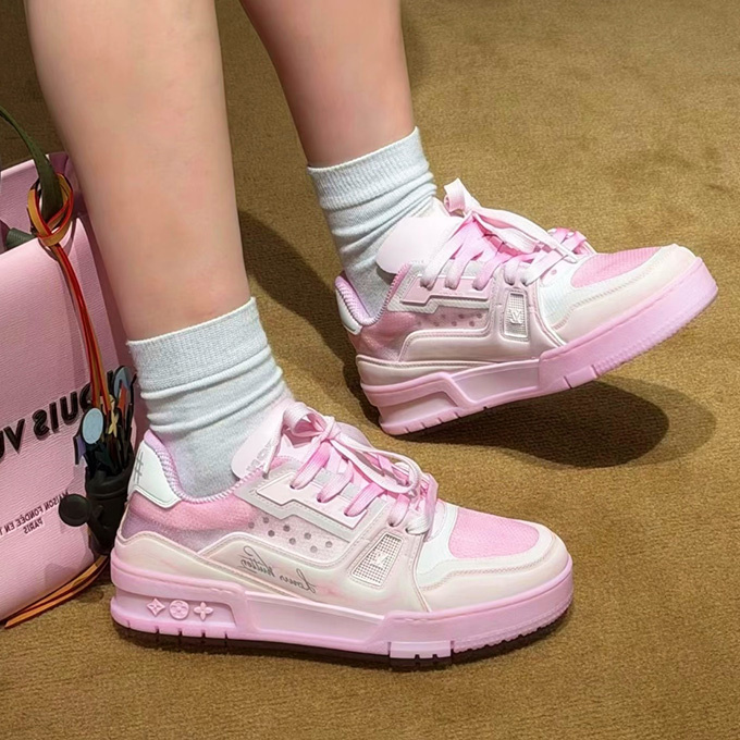 lv louis vuitton trainer floral sneaker